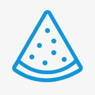 绿西瓜，无籽西瓜，卡通，西瓜免抠