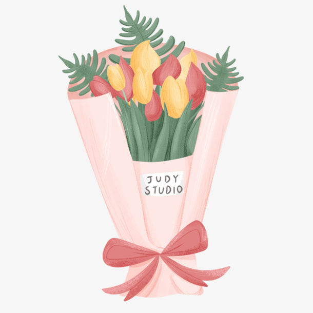 插画鲜花手绘免抠
