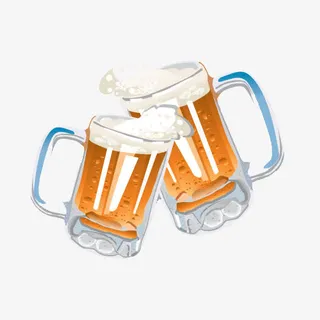 啤酒杯免抠