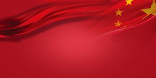 鲜艳五星红旗背景高清