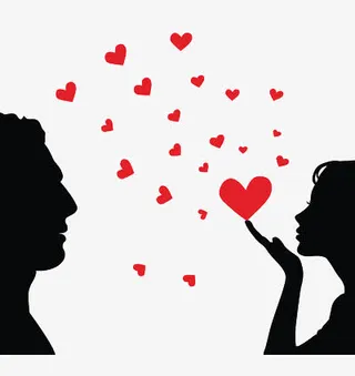 女性向男性飞吻免抠