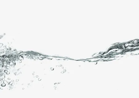 透明简约流水装饰图案免抠