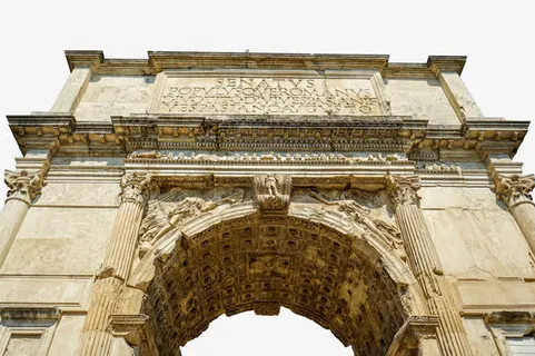 著名凯旋门景区免抠