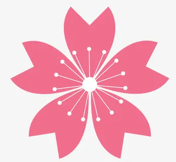 粉红色开花的花朵免抠