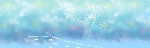 水墨云彩清新背景banner