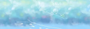 水墨云彩清新背景banner