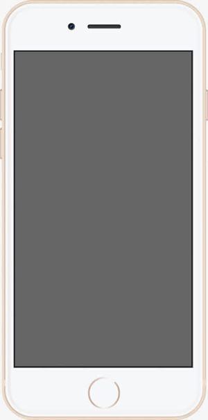 iphone土豪金正面边框免抠