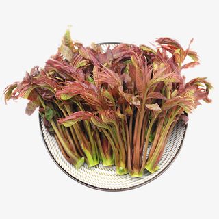 实物一盘新鲜蔬菜香椿免抠