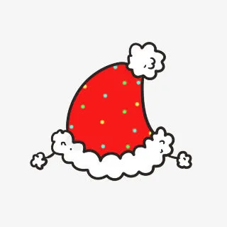 圣诞帽子女生版免抠