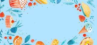 517吃货美食宣传清新背景高清