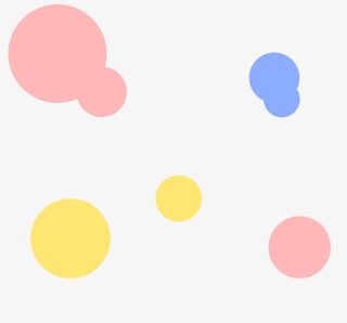 简约的圆形组合的图案免抠