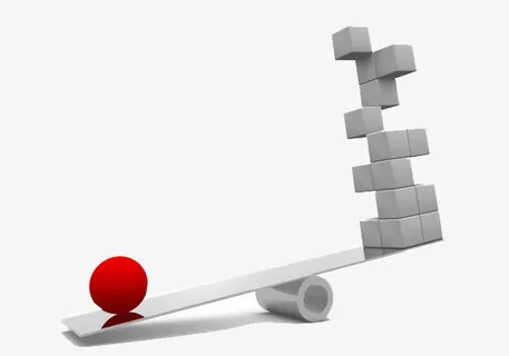 创意平衡秤免抠