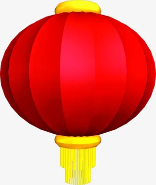 手绘红色婚礼喜庆灯笼免抠