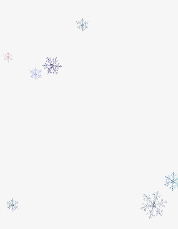 漂浮雪花免抠