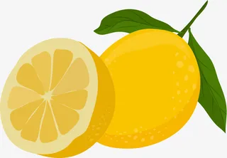 新鲜的柠檬矢量图免抠