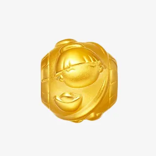 周大福财富宝宝黄金转运珠免抠