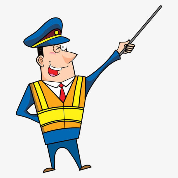 交警警察帽免抠