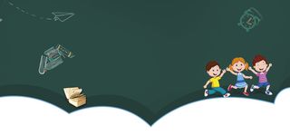 学习用品扁平简约海报背景高清