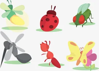 矢量图昆虫免抠