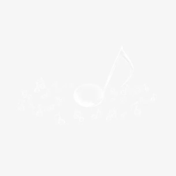 创意透明音乐旋律元素免抠