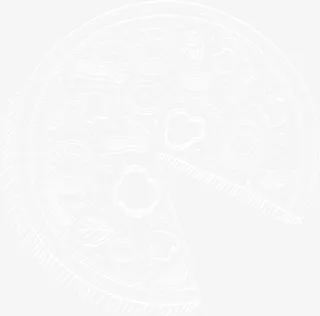 白色清新披萨免抠