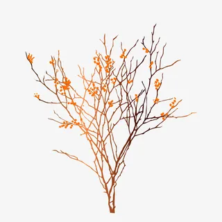 冬天树枝干花树枝免抠