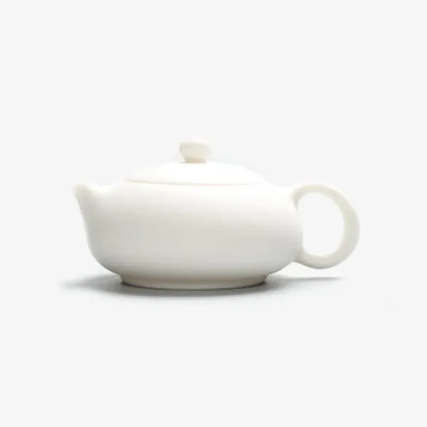 德化白瓷茶壶西施壶免抠