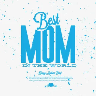 节日元素 母亲节 英文字母 矢免抠