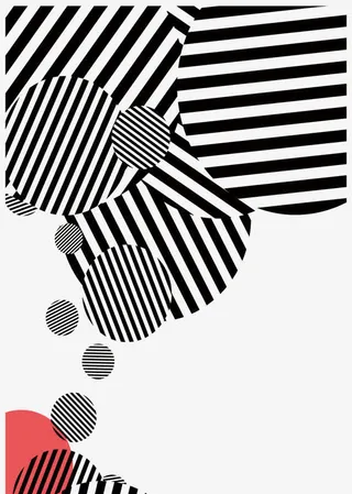 简约条纹素材免抠