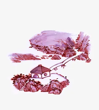 山水风景图案免抠