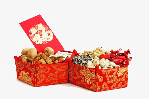 新年果盘免抠
