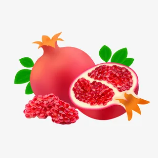 夏季水果石榴免抠