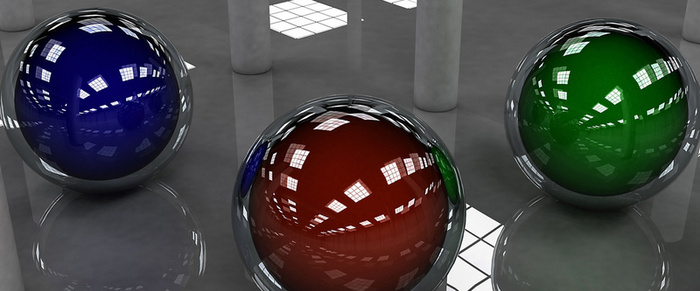 质感 水晶球 倒影 多彩高清