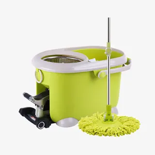四驱动旋转拖把桶免抠