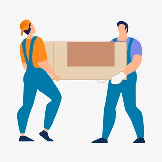 扁平风快递员招聘免抠 扁平风快递员招聘免抠