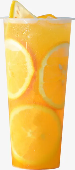 满杯活力橙子免抠