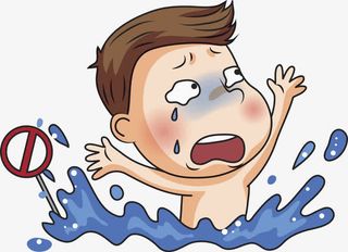 溺水的男孩免抠