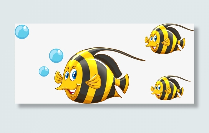 世界海洋日一群鱼免抠