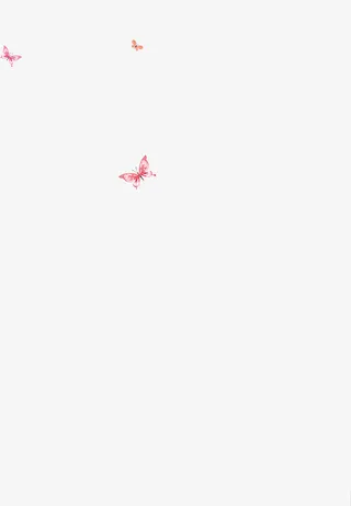 两只相互追逐的花蝴蝶免抠