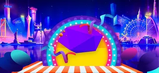 618年中购物节促销几何渐变banner高清