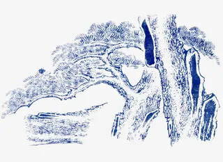 中国山水素材海报元素3免抠