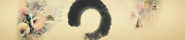 中国风水墨背景banner