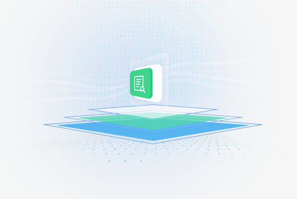 蓝色科技光效标签免抠