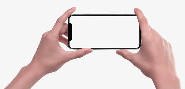 手持iPhone X免抠