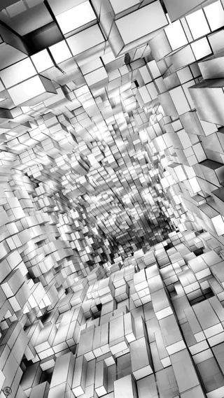 白色科技几何H5背景高清