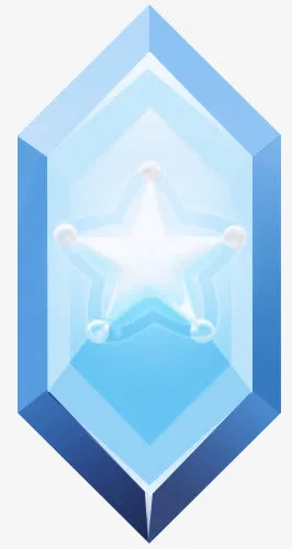 蓝色炫光游戏标牌免抠