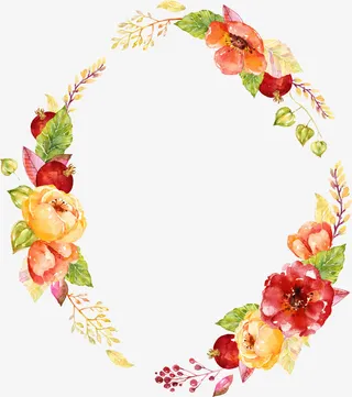 精致花环装饰春天小清新免抠
