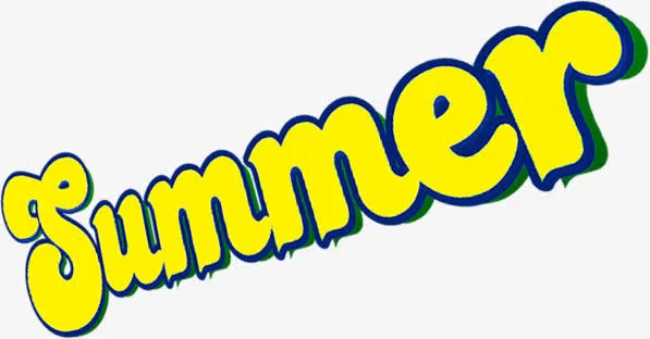 summer字体设计免抠