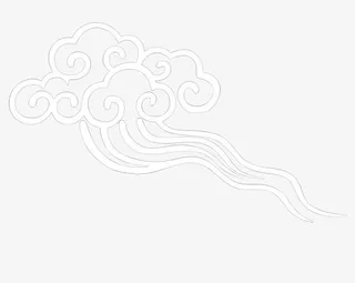 祥云图标手绘底纹 中国风手绘祥免抠