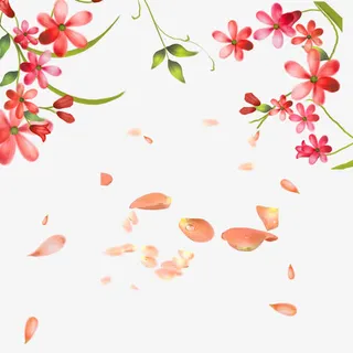 唯美花瓣图案素材免抠